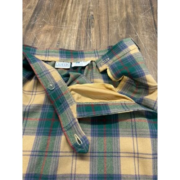 80's Wool Plaid Skirt, J.G. Hook , Vintage, Prairie,Western,Cowgirl,PLZ READ!!!! - Picture 3 of 11